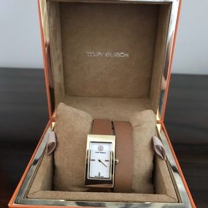 Tory Burch Buddy Signature Watch - Luggage